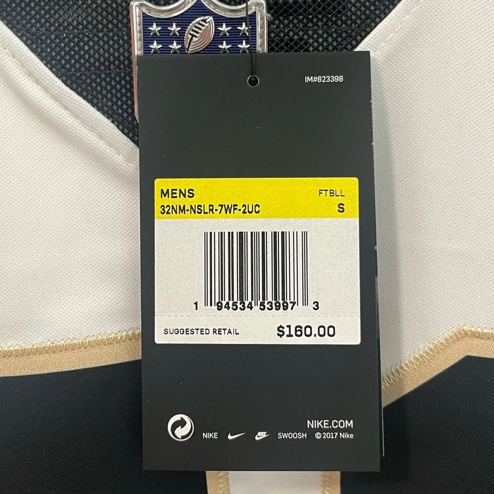 New $160 Nike New Orleans Saints Alvin Kamara Limited Stitched Jersey Size Small - Picture 4 of 5